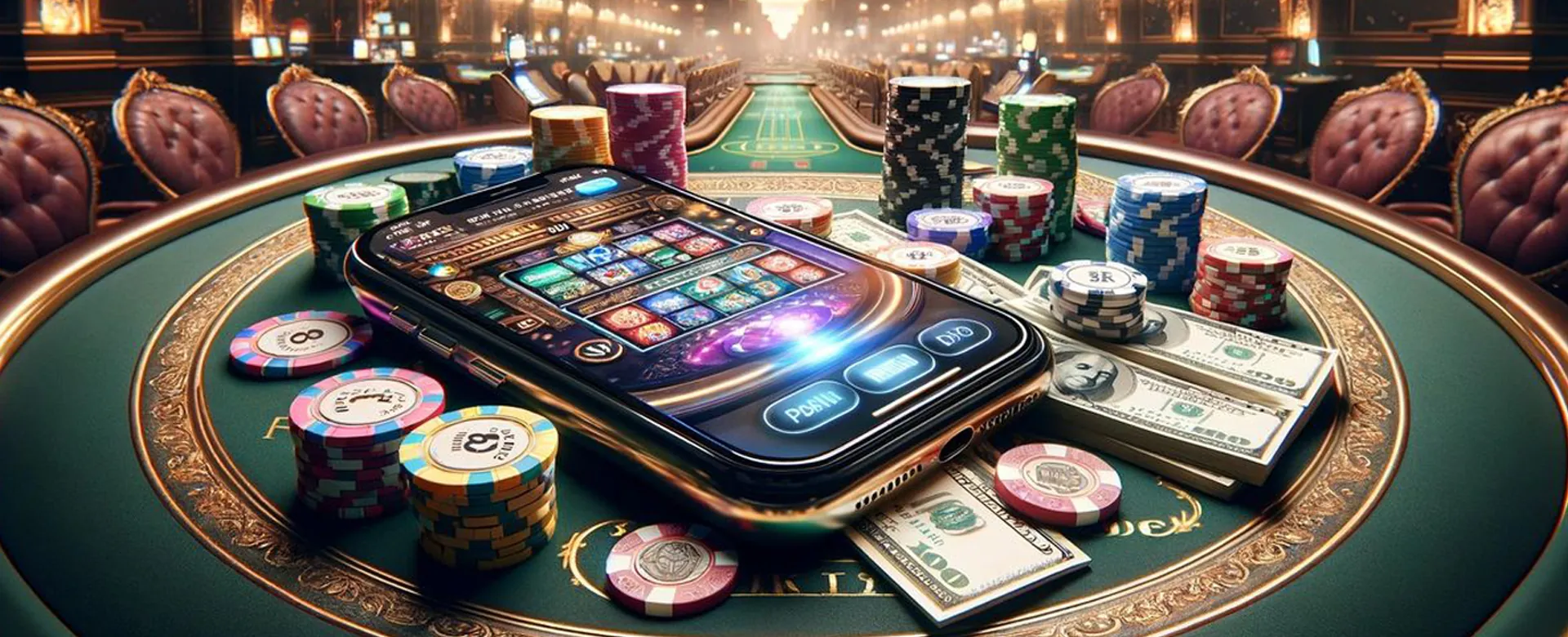 Dynamic shot of okbet168 game strategy with winning elements